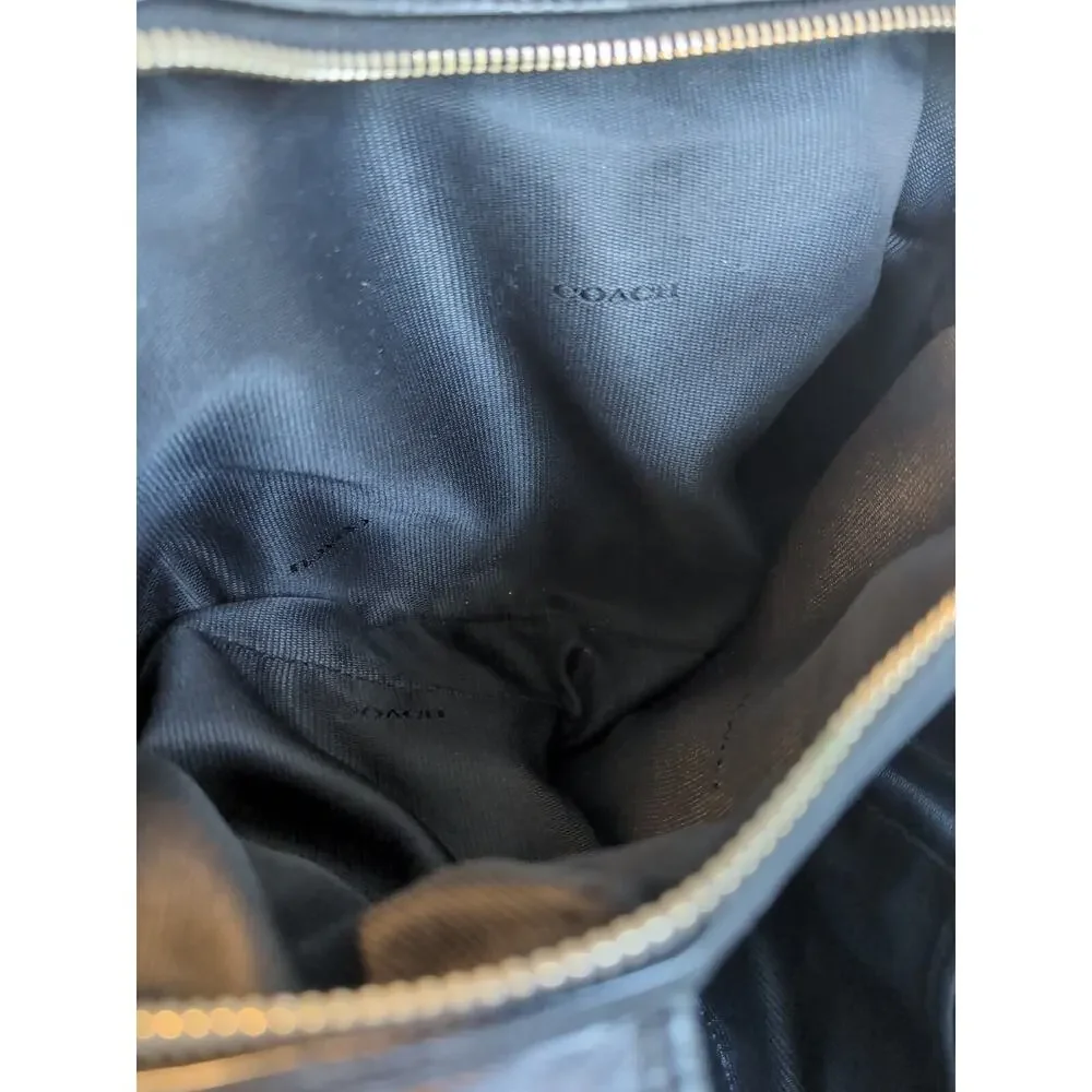 Coach Edie Shoulder Bag In Signature Black‎ Jacquard